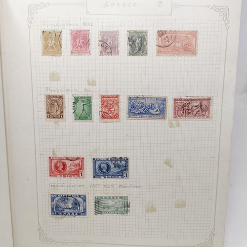 58 - A group of assorted world stamps, in two albums, others loose, and assorted presentation packs (box)