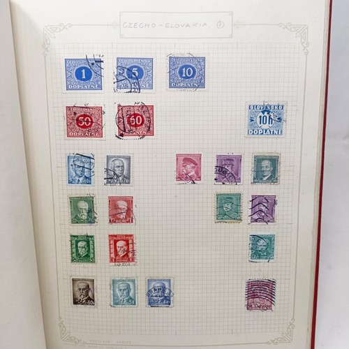 58 - A group of assorted world stamps, in two albums, others loose, and assorted presentation packs (box)