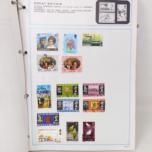 58 - A group of assorted world stamps, in two albums, others loose, and assorted presentation packs (box)