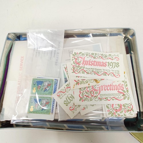 58 - A group of assorted world stamps, in two albums, others loose, and assorted presentation packs (box)