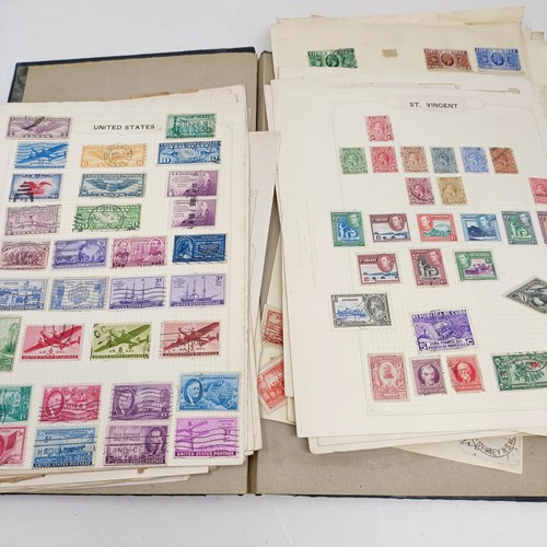 59 - Assorted world stamps, and a small group of first day covers, mostly loose (2 boxes)