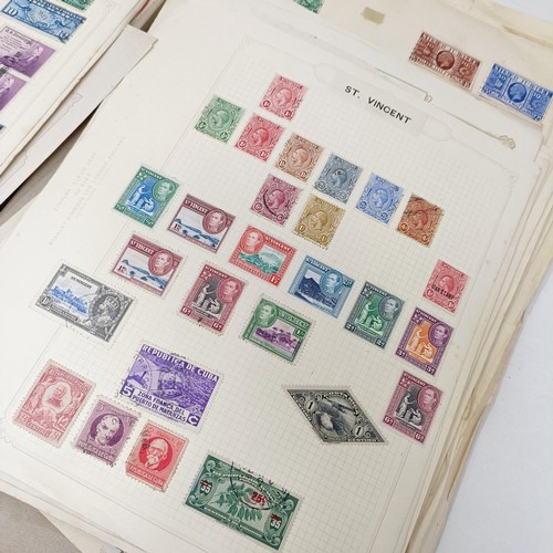 59 - Assorted world stamps, and a small group of first day covers, mostly loose (2 boxes)