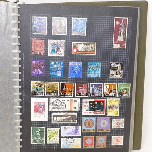 62 - A collection of world stamps, in six Netto stock books, and four other albums (box)