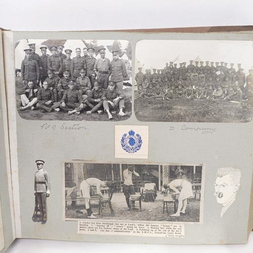 150 - An early 20th century photograph album, understood to have been collected and amassed by John Hodges... 