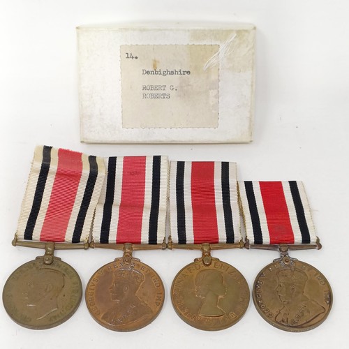 253 - A Special Constabulary Medal, awarded to Head S C Hosking, another, awarded to Stanley Brickell, ano... 