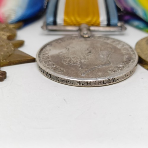 246 - A group of four medals, comprising a 1914-15 Star, and an Imperial Service Medal, awarded to 55771 D... 