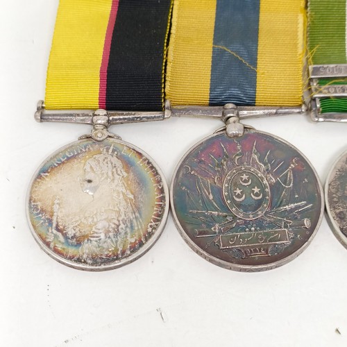 248 - A group of six medals, comprising a Queen's Sudan 1896 Medal, a Khedives Sudan 1896 Medal, a Queen's... 