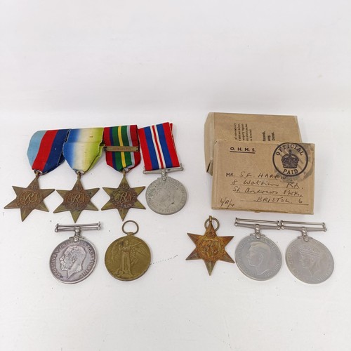 250 - A British War Medal, awarded to 267485 Pte A Brannan W Rid R, a Victory medal, awarded to 3318 Pte F... 