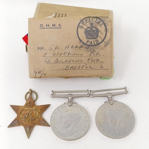 250 - A British War Medal, awarded to 267485 Pte A Brannan W Rid R, a Victory medal, awarded to 3318 Pte F... 