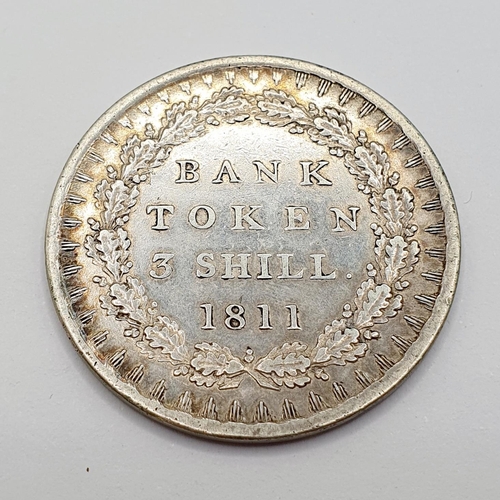 100 - A George III Bank Token 3 shillings, 1811