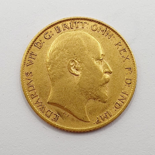 101 - An Edward VII half sovereign, 1907