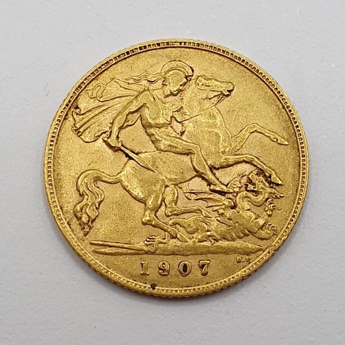 101 - An Edward VII half sovereign, 1907