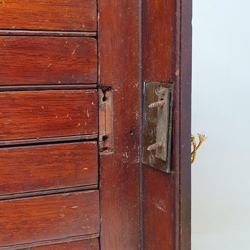 119 - A late 19th century mahogany table top collectors cabinet, having ten drawers, 27.5 cm wide