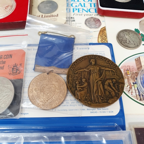 92 - Assorted commemorative and other coins