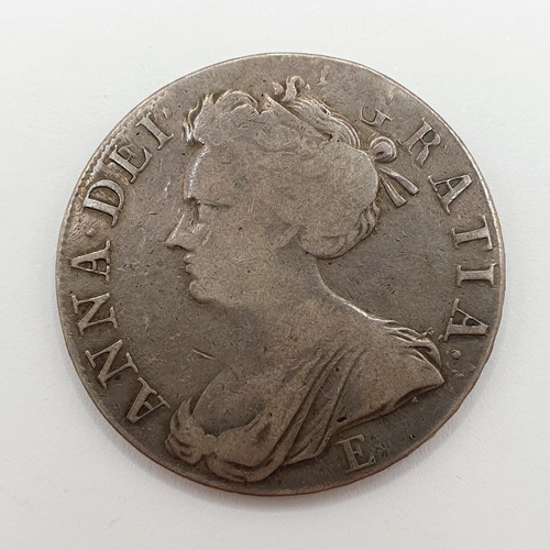 130 - A Queen Anne crown, E below bust, 1708