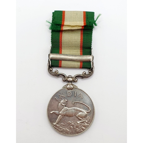 158 - An India General Service Medal, with North West Frontier 1936-37 clasp, awarded to 14073 Sepoy Mohd ... 