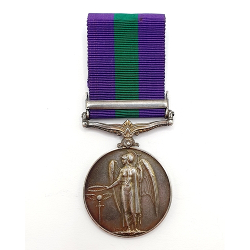 159 - A General Service Medal 1918-62, with Palestine 1945-48 clasp, awarded to 2670869 Gdsm D Large Colds... 