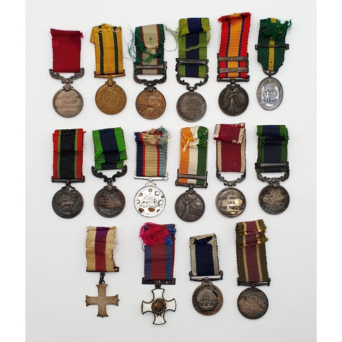 172 - A large group of assorted miniature medals