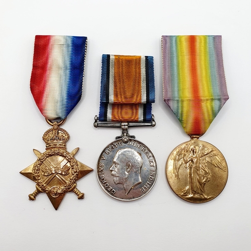 180 - A 1914-15 Star trio, awarded to 2 Lieut G R Baldwin R Muns Fus