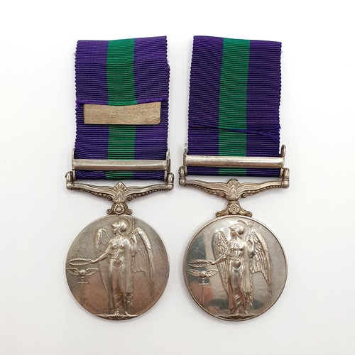 184 - A General Service Medal, awarded to 720 S Sgt Said UMAR TOS, with Arabian Peninsular clasp, and anot... 