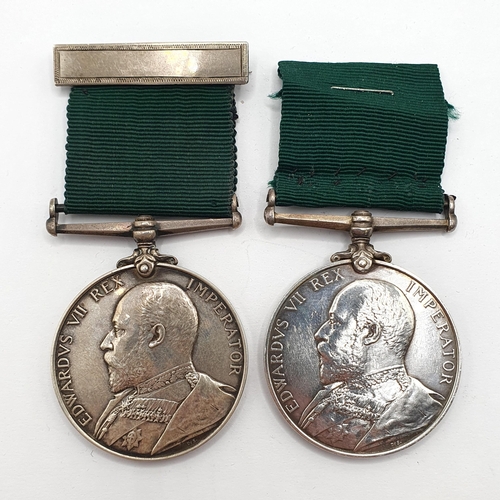 217 - A Volunteer Force LS Medal, awarded to 3184 Sjt C Anstead 3/London VRO, and another, awarded to 2664... 