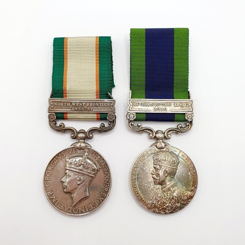 171 - An India Service Medal, awarded to 2576 Bugler Major Inder Singh 2/33 Sikhs, with an Afghanistan NWF... 