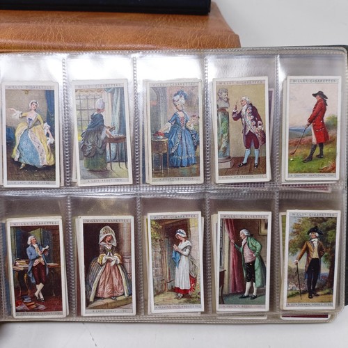 359 - Assorted cigarette cards and postcards, in five albums (5)