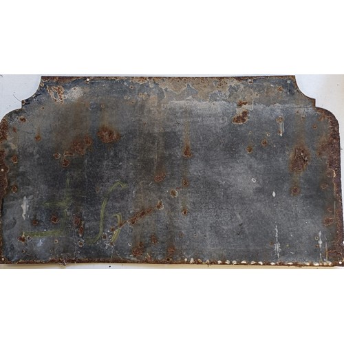 1029 - A Hudson's Soap enamel sign, of shaped rectangular form, 43.5 x 78.5 cm