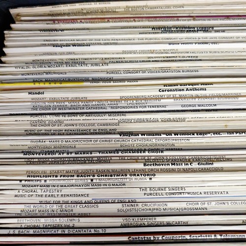 417 - Rachmaninoff, Piano Concerto No 1 & 4, vinyl LP record, and assorted other mostly classical records ... 