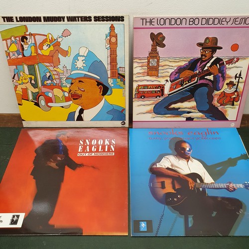 427 - John Lee Hooker, Dimples, vinyl LP record, and assorted other Blues records 
Provenance: From a larg... 