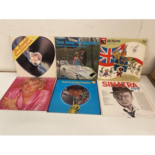 415 - Assorted vinyl LP records, folk, classical and other genres (2 boxes) 
Provenance:  From the estate ... 