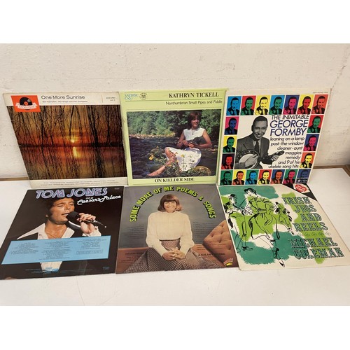 415 - Assorted vinyl LP records, folk, classical and other genres (2 boxes) 
Provenance:  From the estate ... 