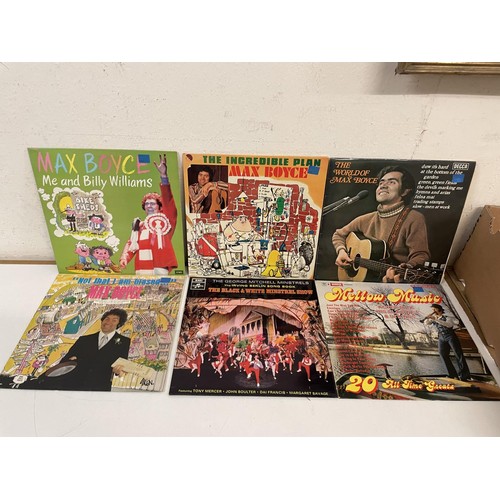 415 - Assorted vinyl LP records, folk, classical and other genres (2 boxes) 
Provenance:  From the estate ... 