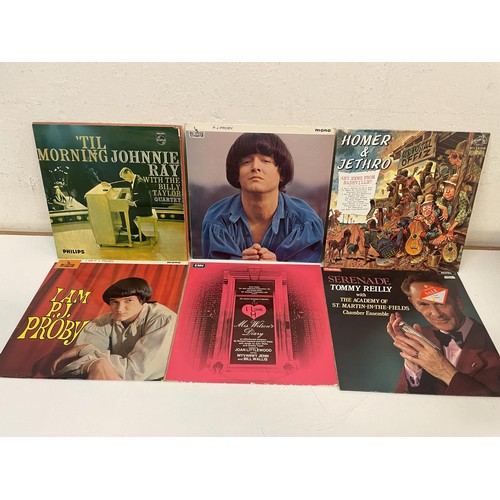 415 - Assorted vinyl LP records, folk, classical and other genres (2 boxes) 
Provenance:  From the estate ... 