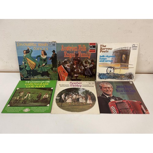 415 - Assorted vinyl LP records, folk, classical and other genres (2 boxes) 
Provenance:  From the estate ... 