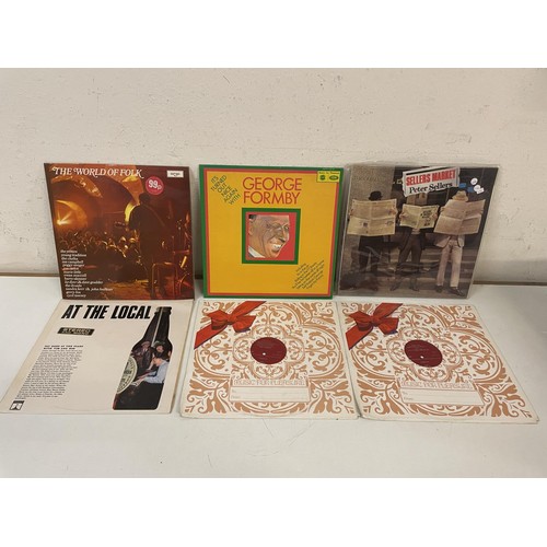 415 - Assorted vinyl LP records, folk, classical and other genres (2 boxes) 
Provenance:  From the estate ... 