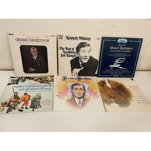 416 - Assorted vinyl LP records, folk, classical and other genres (4 boxes)
Provenance:  From the estate o... 