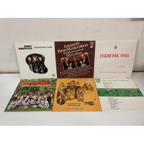 416 - Assorted vinyl LP records, folk, classical and other genres (4 boxes)
Provenance:  From the estate o... 