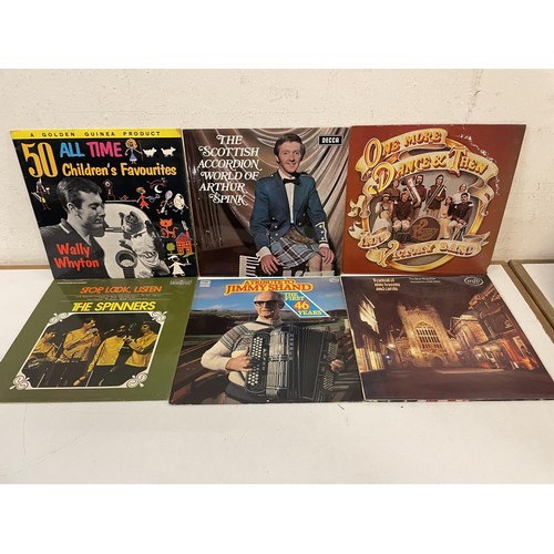 416 - Assorted vinyl LP records, folk, classical and other genres (4 boxes)
Provenance:  From the estate o... 