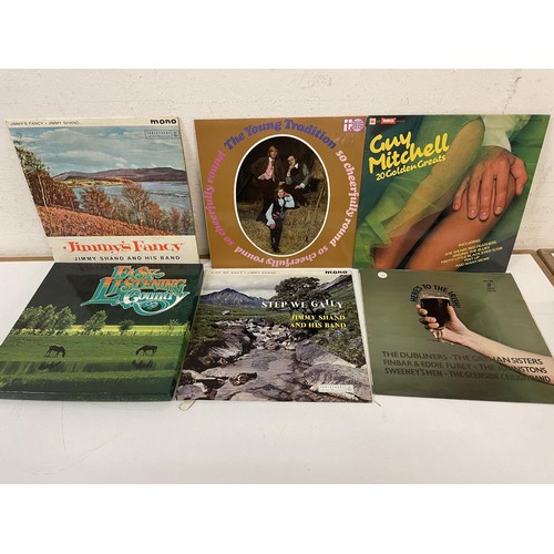 416 - Assorted vinyl LP records, folk, classical and other genres (4 boxes)
Provenance:  From the estate o... 