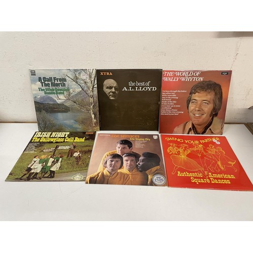 416 - Assorted vinyl LP records, folk, classical and other genres (4 boxes)
Provenance:  From the estate o... 