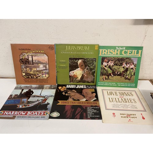 416 - Assorted vinyl LP records, folk, classical and other genres (4 boxes)
Provenance:  From the estate o... 