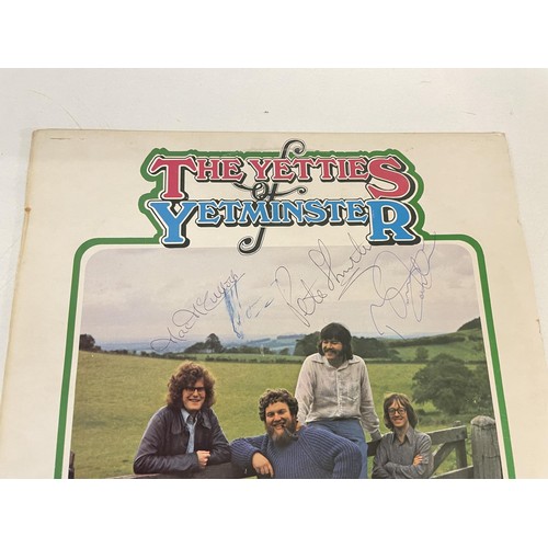 461 - The Yetties of Yetminster vinyl LP record, signed by all four members of the band
Provenance:  From ... 