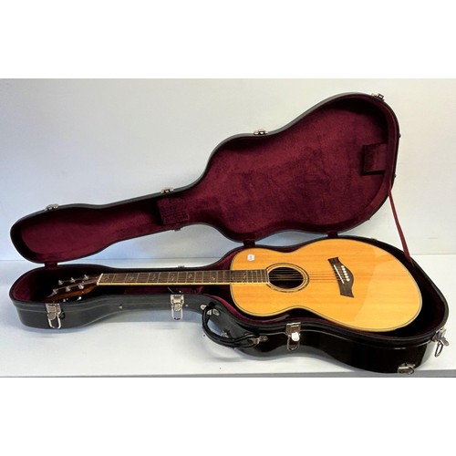 471 - A Moon Dog semi electric acoustic guitar, Model Spirits/A, dated 20.12.07, in a hard carry case