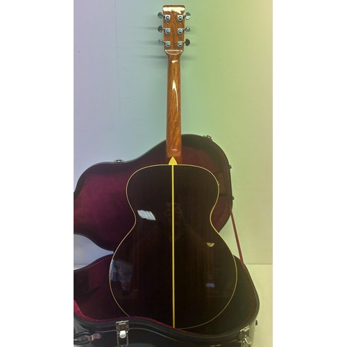 471 - A Moon Dog semi electric acoustic guitar, Model Spirits/A, dated 20.12.07, in a hard carry case