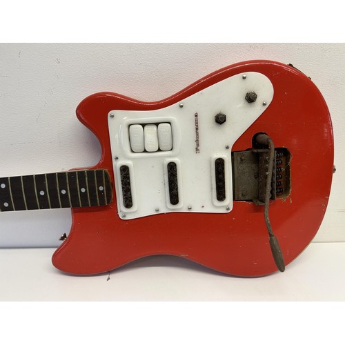 479 - A Futurama Electric guitar, capo, and a  (3)