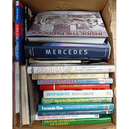 1134 - Schlegelmilch (R W), Mercedes, and other motor related books (2 boxes)