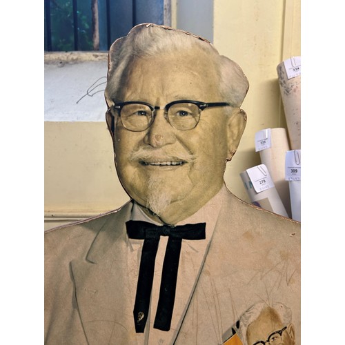 399 - A 20th century standee, of Col. Sanders, founder of KFC, 183 cm high