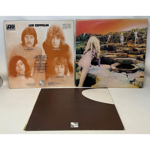 444 - Led Zeppelin vinyl LPs, Led Zeppelin II, Houses Of The Holy, and Hindenburg (3)