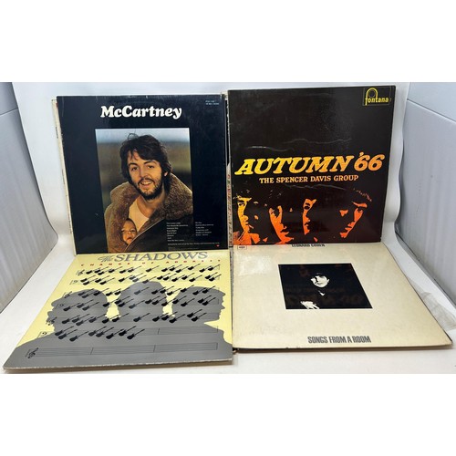 445 - Assorted vinyl LPs, to include Simon & Garfunkel, John Lennon, and The Supremes (qty)